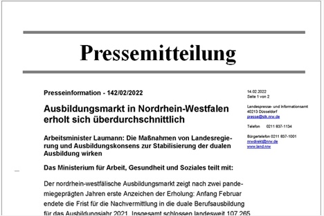 Pressemitteilung  